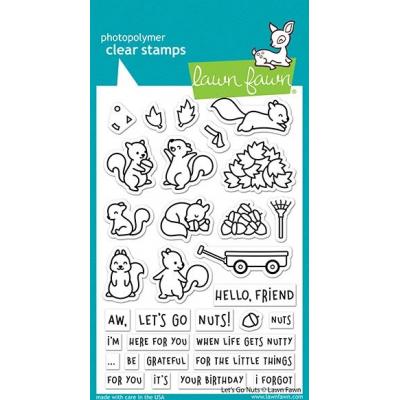 Lawn Fawn Clear Stamps - Let's Go Nuts